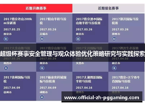 超级杯赛事安全管理与观众体验优化策略研究与实践探索